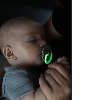 Bibs Glow in the Dark 2-Pack Pacifiers 6-18 mos