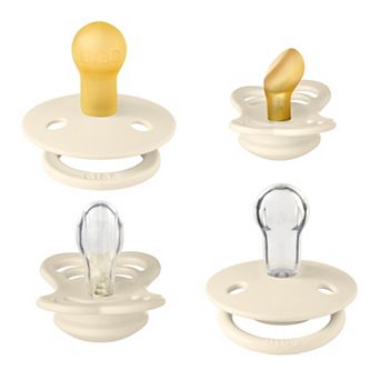Bibs Try-it Collection 4-Pack Pacifiers 0-6mo