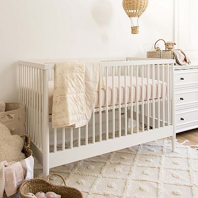 Burt's Bees Baby Organic Cotton Reversible Baby Blanket 30 x 40 Inches