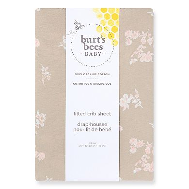 Burt's Bees Baby Whimsical Floral Organic Cotton Fitted Crib Sheet