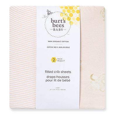 Burt's Bees Baby Organic Cotton Good Night Sky Crib Sheets 2-pc.