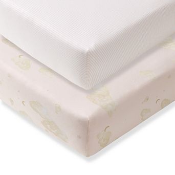 Burt's Bees Baby Organic Cotton Good Night Sky Crib Sheets 2 pc