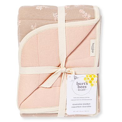 Burt's Bees Baby Whimsical Floral Organic Cotton Reversible Blanket