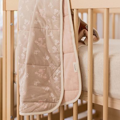 Burt's Bees Baby Whimsical Floral Organic Cotton Reversible Blanket