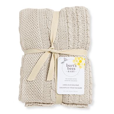 Burt's Bees Baby Organic Cotton Cable Knit Blanket