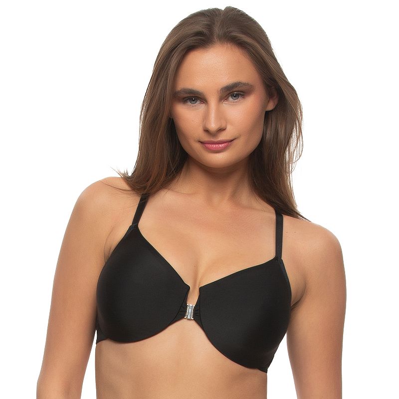 Plus Size Paramour by Felina Tempting Front Close Minimizer Bra 115061, Women's, Size: 44 Dd, Black