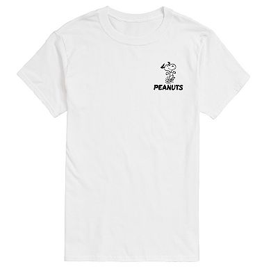 Big & Tall Peanuts Group Faces Graphic Tee