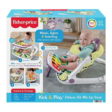 Fisher-Price Kick & Play Deluxe Sit-Me-Up Activity Center with Piano Toy