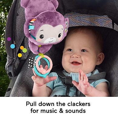 Fisher-Price Sing & Go Plush Monkey Sensory Toy