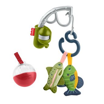 Fisher-Price Mini Me Moments Fishing 4 pc Baby Toy Set for Sensory Play