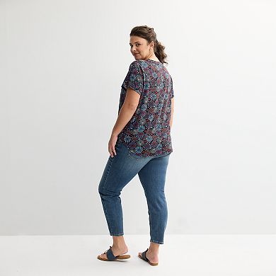 Plus Size Freshman Americana Printed Graphic Tee
