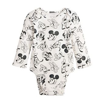 Disney's Mickey Mouse & Friends Baby Boy Long Sleeve Bodysuit by Jumping Beans®