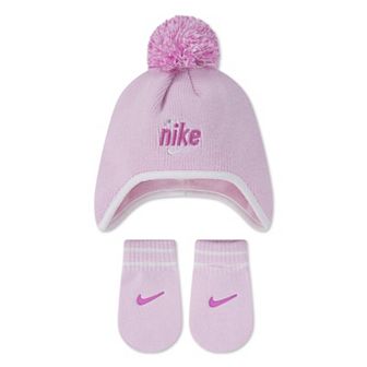 Baby Nike Play For All Peak Beanie & Mittens Matching Set