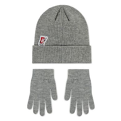 Toddlers Nike Patch Peak Beanie & Gloves Matching Set