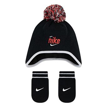 Baby Nike Play For All Peak Beanie & Mittens Set