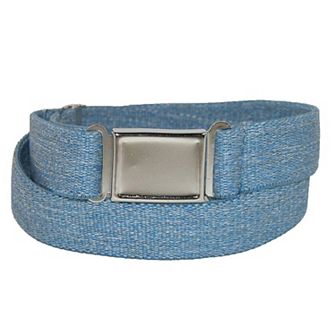 CTM Plus Size Elastic Belt with Magnetic No Show Flat Buckle