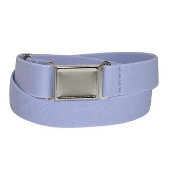 CTM Plus Size Elastic Belt with Magnetic No Show Flat Buckle