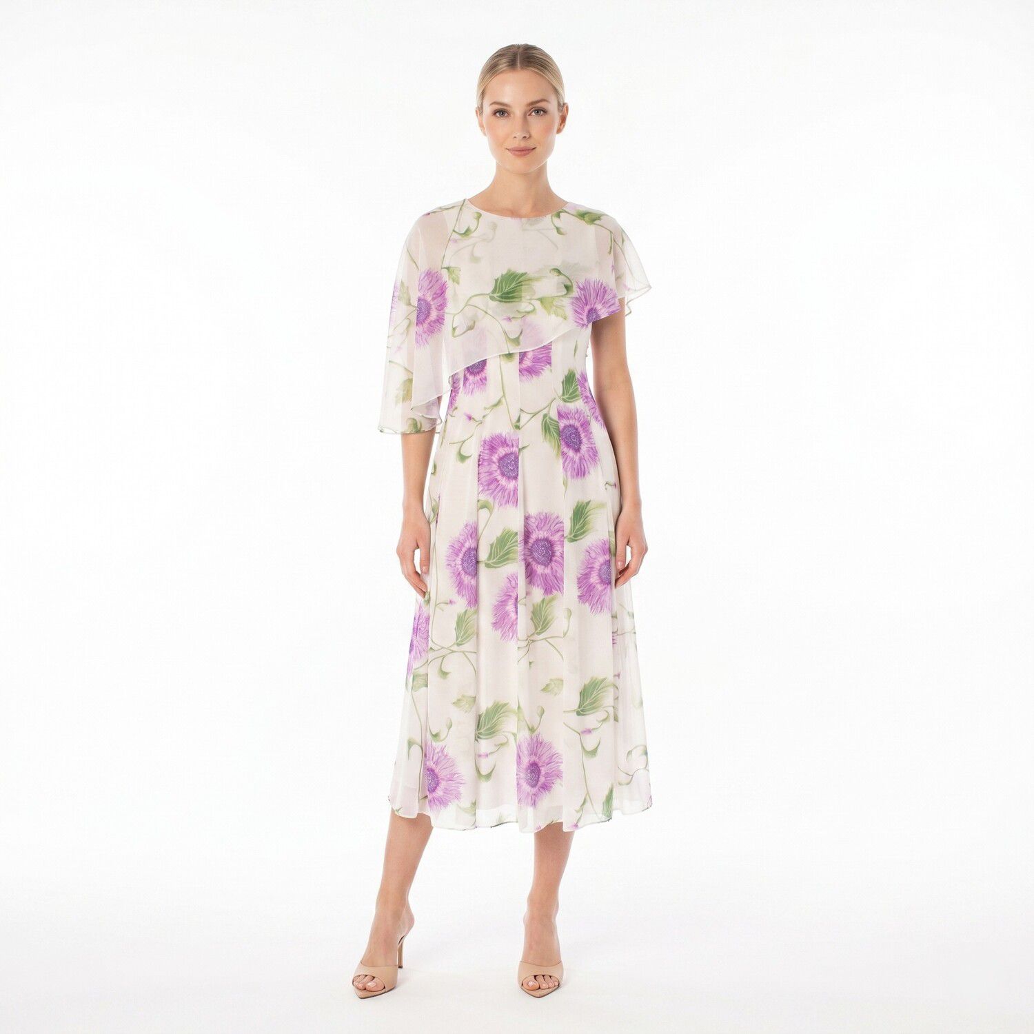 Женские платья Maison Tara Asymmetrical Caplet Midi Dress
