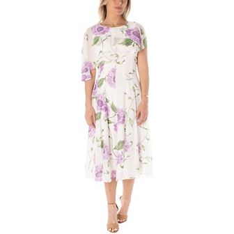 Women's Maison Tara Asymmetrical Caplet Midi Dress