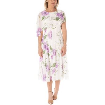 Women's Maison Tara Asymmetrical Caplet Midi Dress