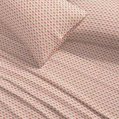 Patina Vie Pre-Washed Coastal Printed Microfiber Sheet Set with Pillowcases