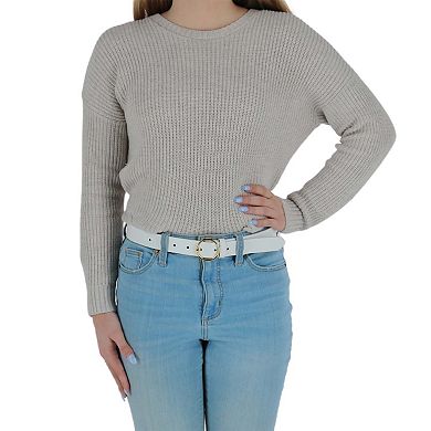 CTM Women's Thick Rounded Buckle Belt