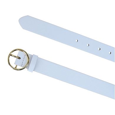 CTM Women's Thick Rounded Buckle Belt