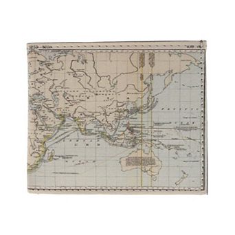 CTM Men's World Map Bifold Wallet