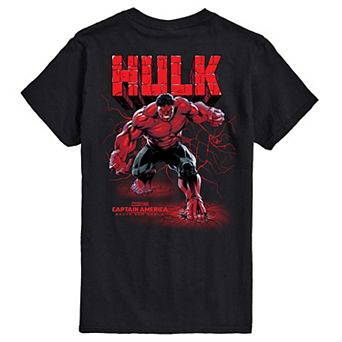 Big & Tall Captain America Brave New World Red Hulk Graphic Tee