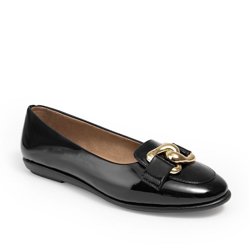 Aerosoles Bell Women's Ballet Flats, Size: 8, Black Gold