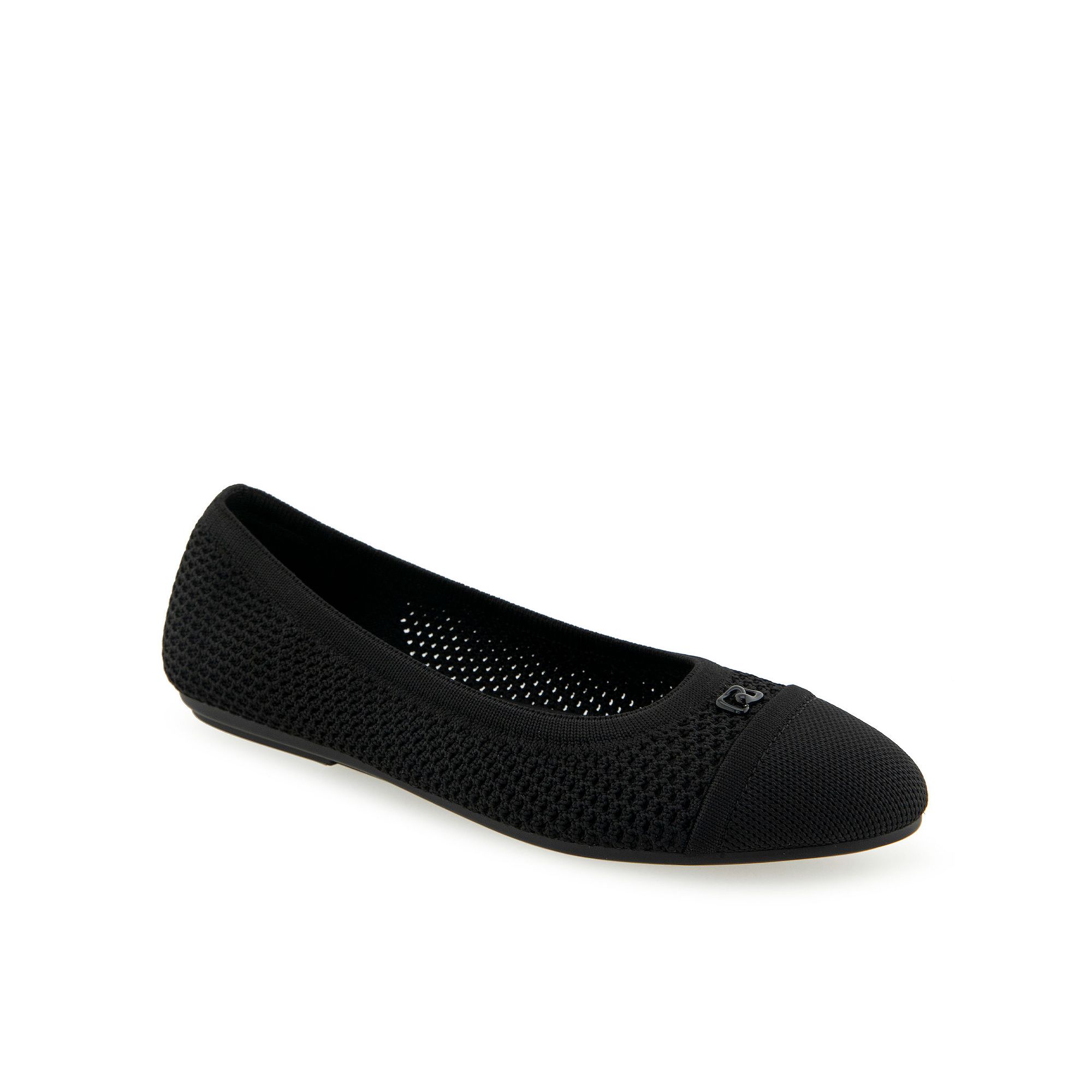 Aerosoles Annelie Womens Knit Ballet Flats, Size: 5, Black