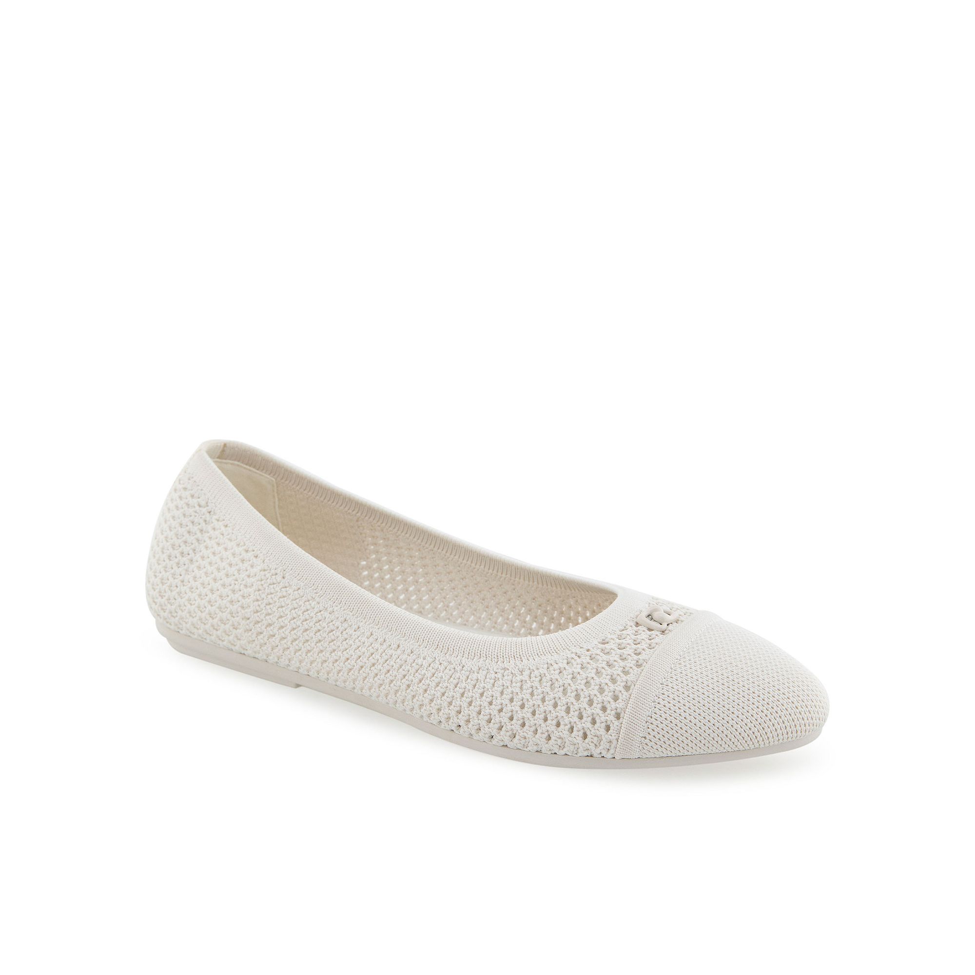 Aerosoles Annelie Womens Knit Ballet Flats, Size: 8.5, Eggnog