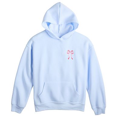 Girls 7-16 Harper & Ivy Bow Graphic Hoodie
