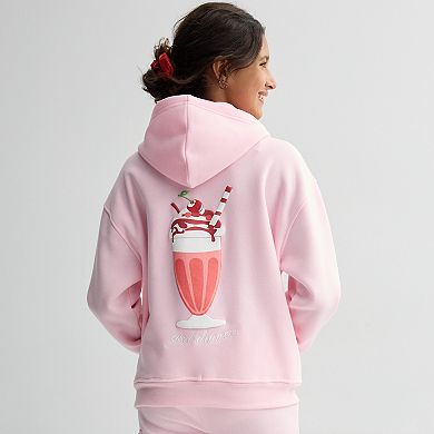 Girls 7-16 Harper & Ivy Ice Cream Graphic Hoodie