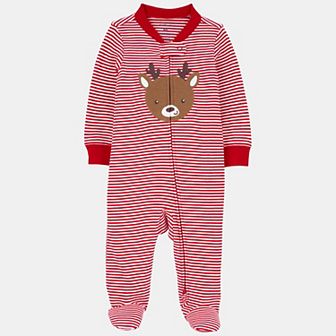 Carter's Reindeer 2-Way Zip Cotton Sleep & Play Pajamas