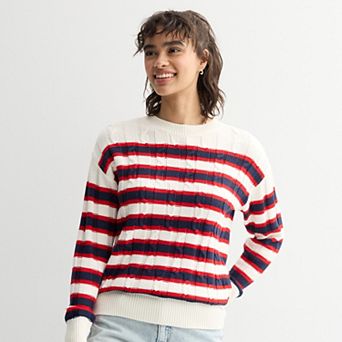 Juniors' SO® Cable Tunic Sweater
