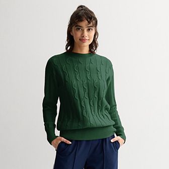 Juniors' SO® Cable Tunic Sweater