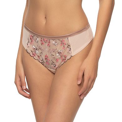 Women's Paramour by Felina Allure Embroidered Overlay Thong 535211