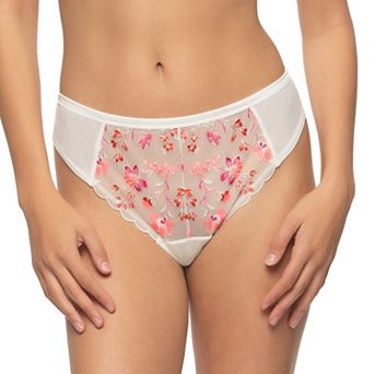 Women's Paramour by Felina Allure Embroidered Overlay Thong 535211