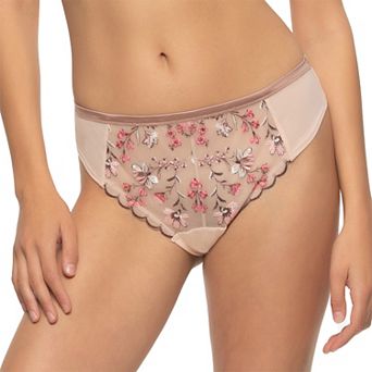 Women's Paramour by Felina Allure Embroidered Overlay Thong 535211