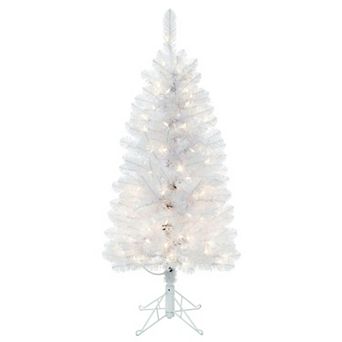 Vickerman 4.5-ft. Artificial Salem Pencil Pine Tree with Warm White LED Lights