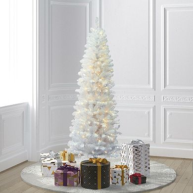Vickerman 4.5-ft. Artificial Salem Pencil Pine Tree with Warm White LED Lights