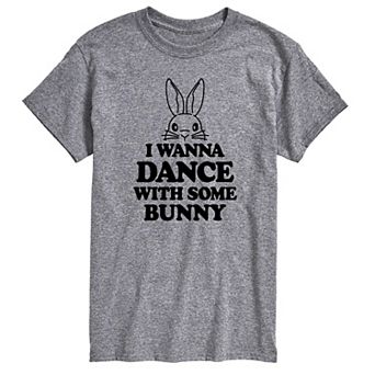 Big & Tall I Wanna Dance With Some Bunny Graphic Tee