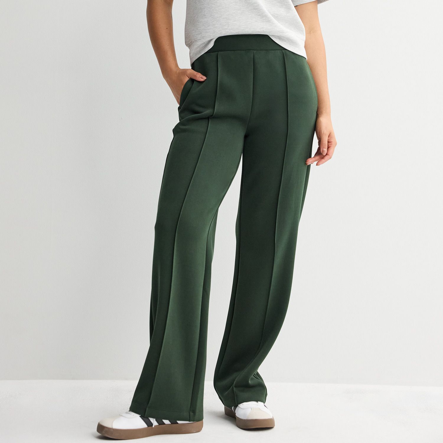 Женские брюки FLX High Rise Solace Straight Leg, цвет: Вечнозелёный
