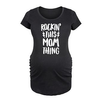 Maternity Rockin' This Mom Thing Graphic Tee