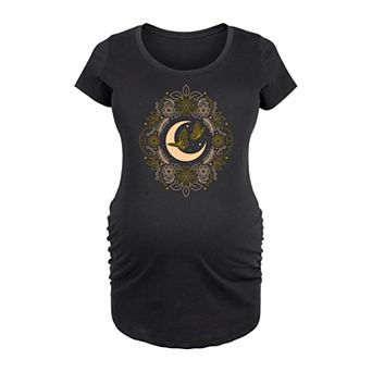 Maternity Celestial Florals Graphic Tee