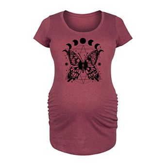 Maternity Celestial Butterfly Graphic Tee