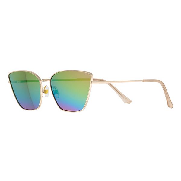 Women’s Cali Blue Metal Cat Eye Sunglasses