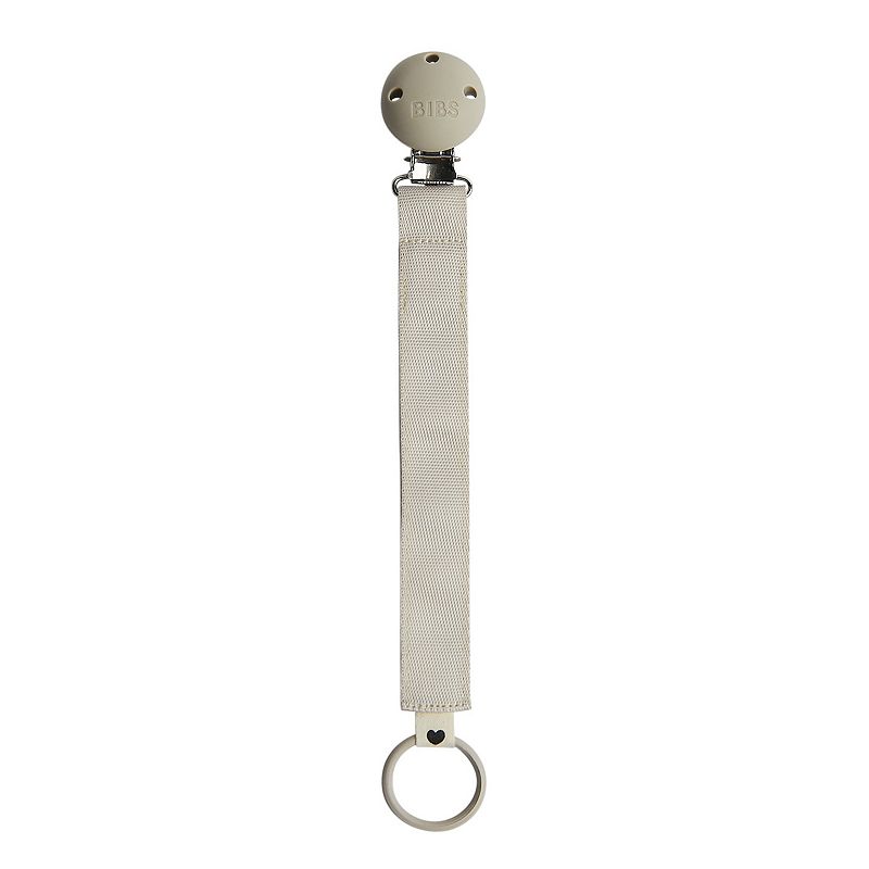 Bibs Pacifier Ribbon Clip, Brown