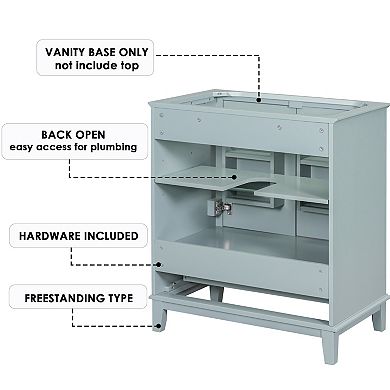 Merax Bathroom Vanity without Sink